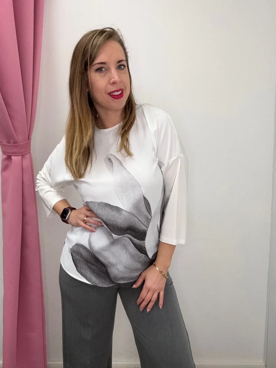 Maglia con stampa grigia - abbigliamento - Artigli - immagine 2