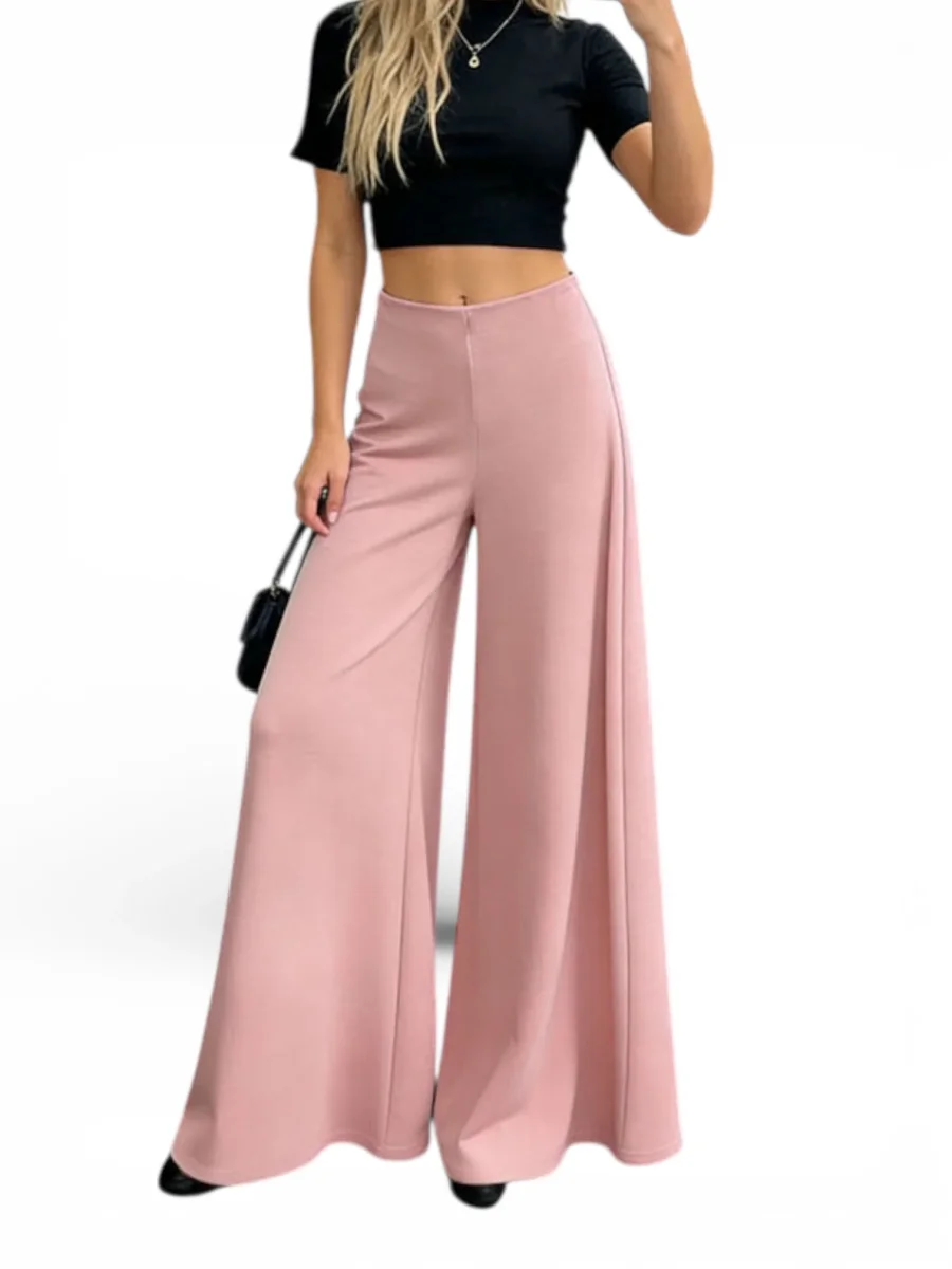 Panta palazzo elastico - abbigliamento - Stilosa