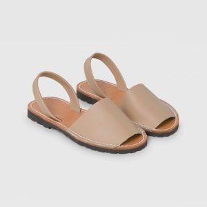 SCARPE MINORCHINE DONNA PELLE COLORE TAUPE AMAIA