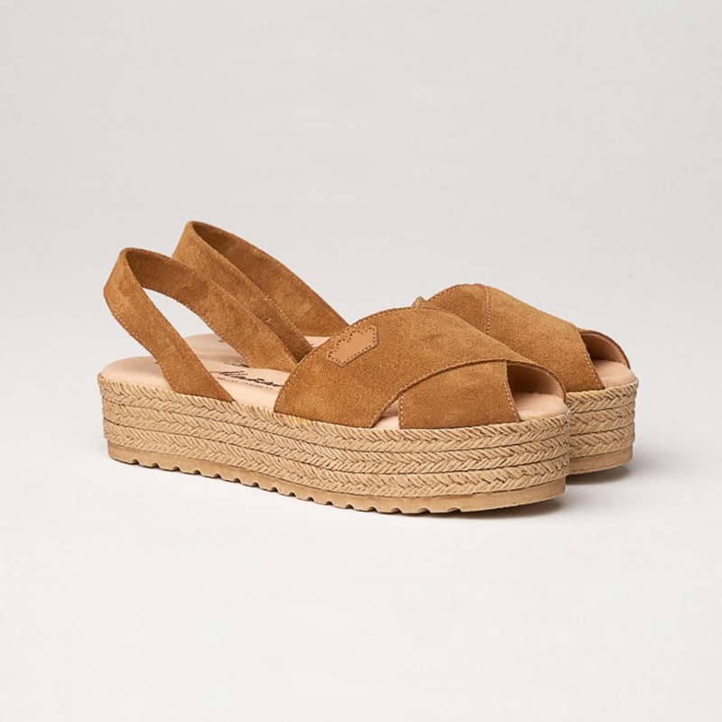 BELINDA SCARPA IBICENCA DONNA PELLE SCAMOSCIATA COLORE CUOIO