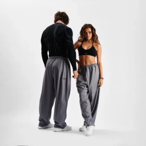 Pants MAMMAMIA - Pinstripe Gray