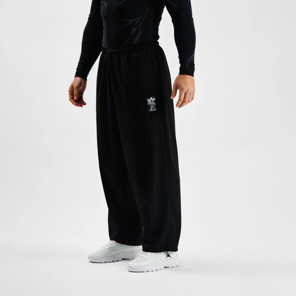 Pants MAMMAMIA - Pinstripe Black - immagine 4