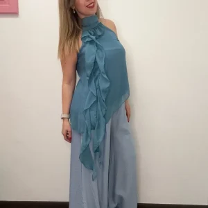 Panta palazzo lino - abbigliamento - Stilosa