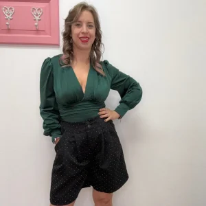 Body raso scollo a V - abbigliamento - Stilosa