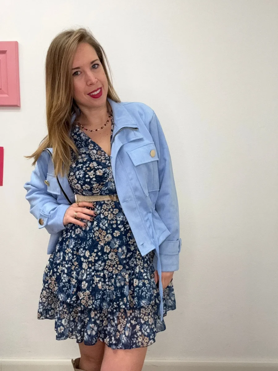 Abito con fiorellini e balza - abbigliamento - Stilosa - immagine 3