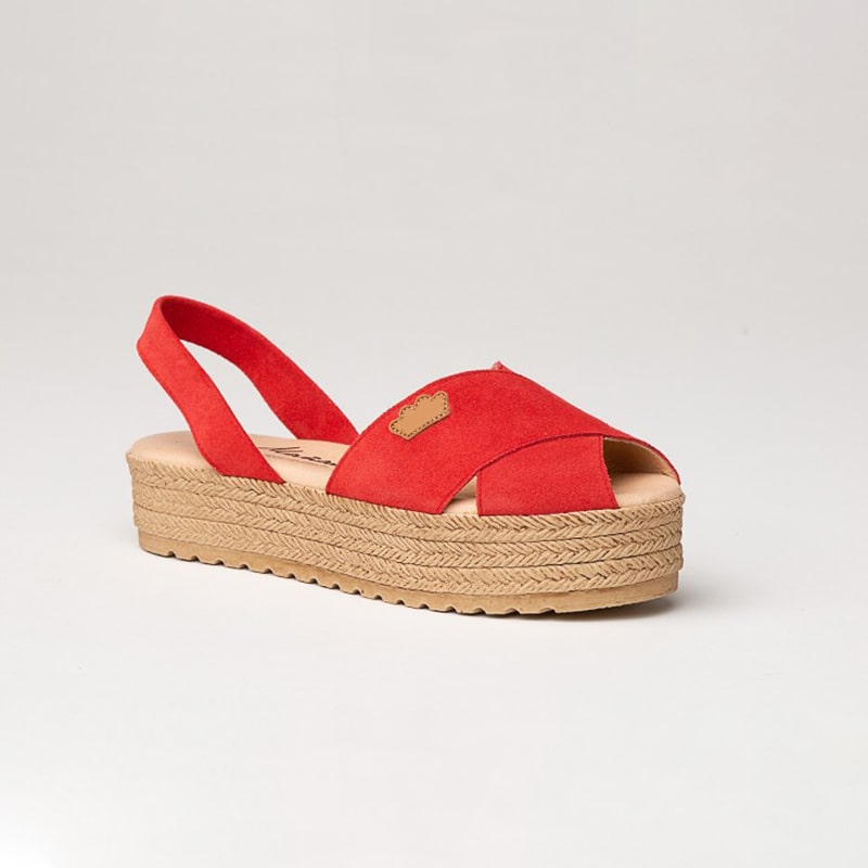 BELINDA SCARPA IBICENCA DONNA PELLE SCAMOSCIATA COLORE CUOIO ROSSO - immagine 4