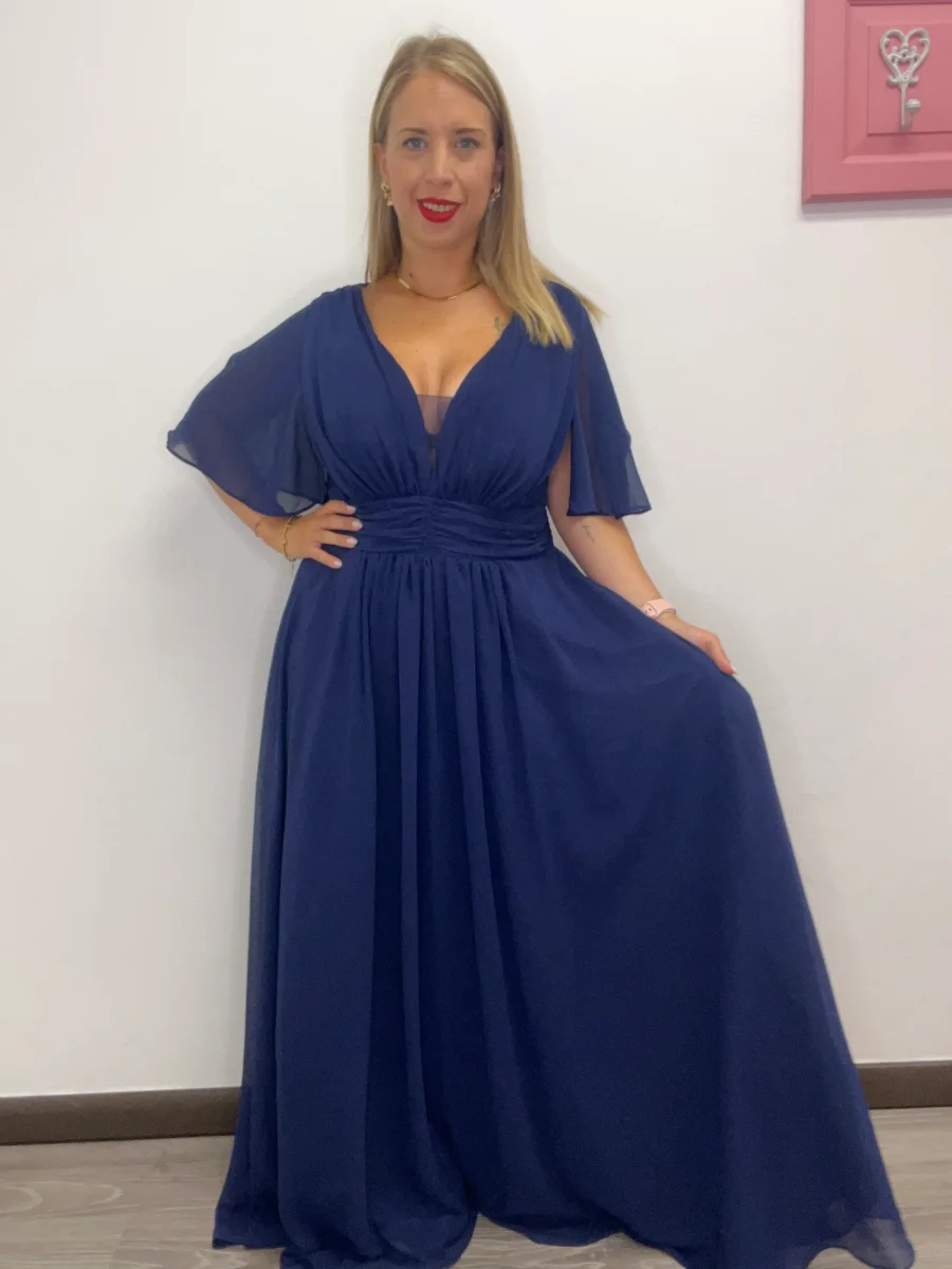 Abito curvy lungo aletta - abbigliamento - Stilosa - immagine 5