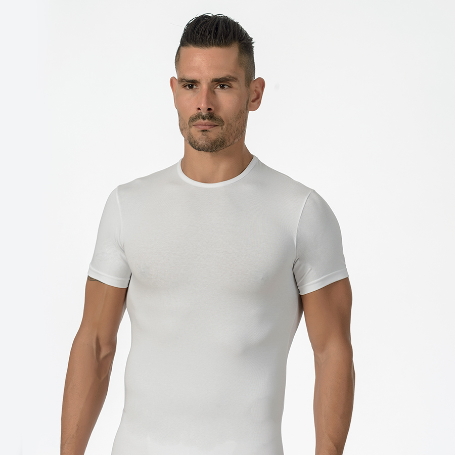 ART. 30432 M/M ROUND NECK STRETCH COTTON - immagine 2