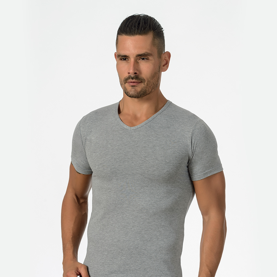 ART. 30441 M/M ELASTICIZED COTTON STRETCH ROUND NECK
