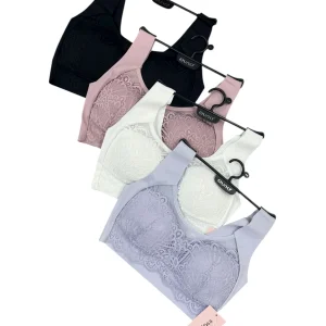 Top velato con pizzo LOVE - Calze -