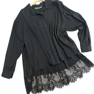 Camicia inserto pizzo - abbigliamento - Jiveley