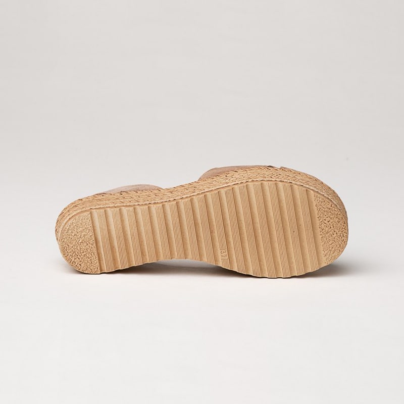 BELINDA SCARPA IBICENCA DONNA PELLE SCAMOSCIATA COLORE CUOIO TAUPE - immagine 5