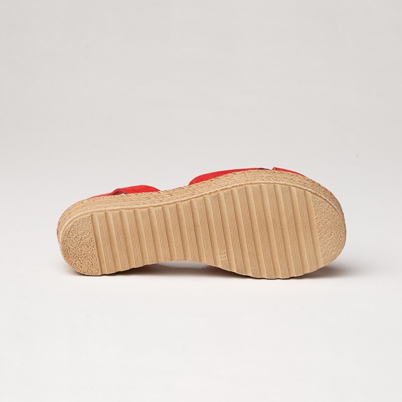 BELINDA SCARPA IBICENCA DONNA PELLE SCAMOSCIATA COLORE CUOIO ROSSO - immagine 5