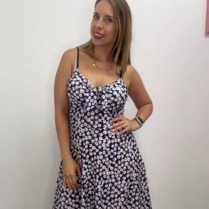 Abito ruota stampa con fiocco seno - abbigliamento - Stilosa