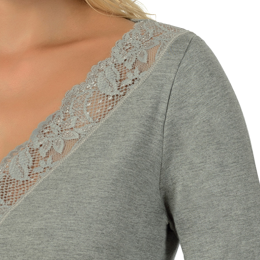 ART. 52960 MANICA LUNGA CON PIZZO - immagine 3