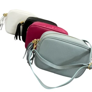 Tracolla vera pelle con zip - Borsa - Stilosa