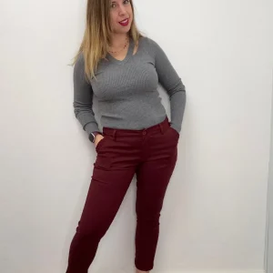 Pantalone con rouge alle tasche - abbigliamento - Stilosa