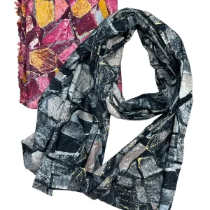 Foulard patchwork con oro - Sciarpa - Stilosa