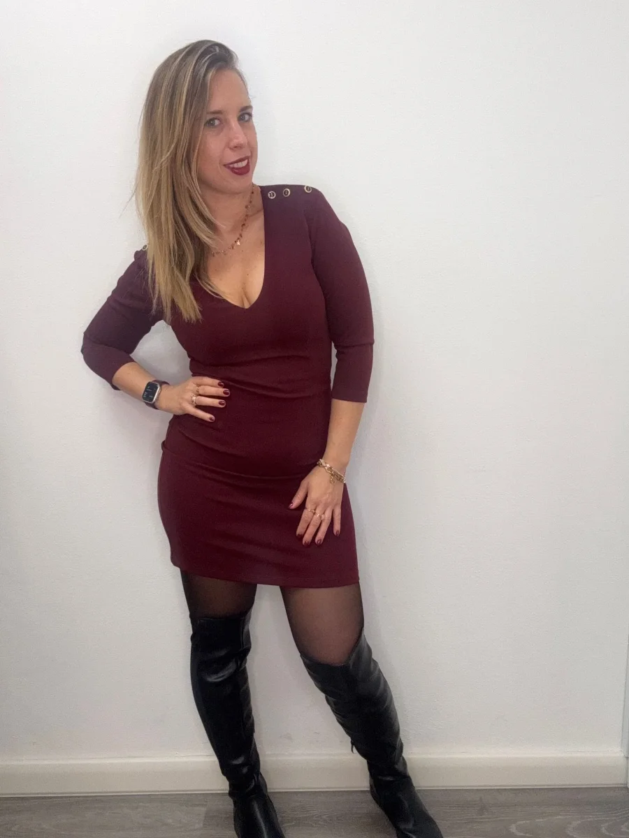 Abito midi scollo V - abbigliamento - Artigli - immagine 2