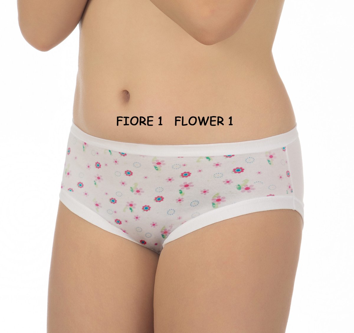 ART. 60189 SLIP BIMBA STAMPA FIORI COTONE BIELASTICO