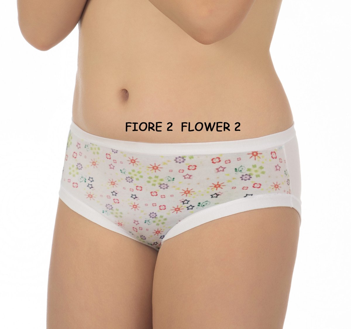 ART. 60189 SLIP BIMBA STAMPA FIORI COTONE BIELASTICO - immagine 4