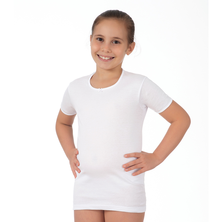 ART. 60192 HALF SLEEVE BABY GIRL 100% RIBBED COTTON