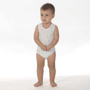 ART. 60197 BODY SPALLA LARGA STAMPE ASSORTITE 100% COTONE