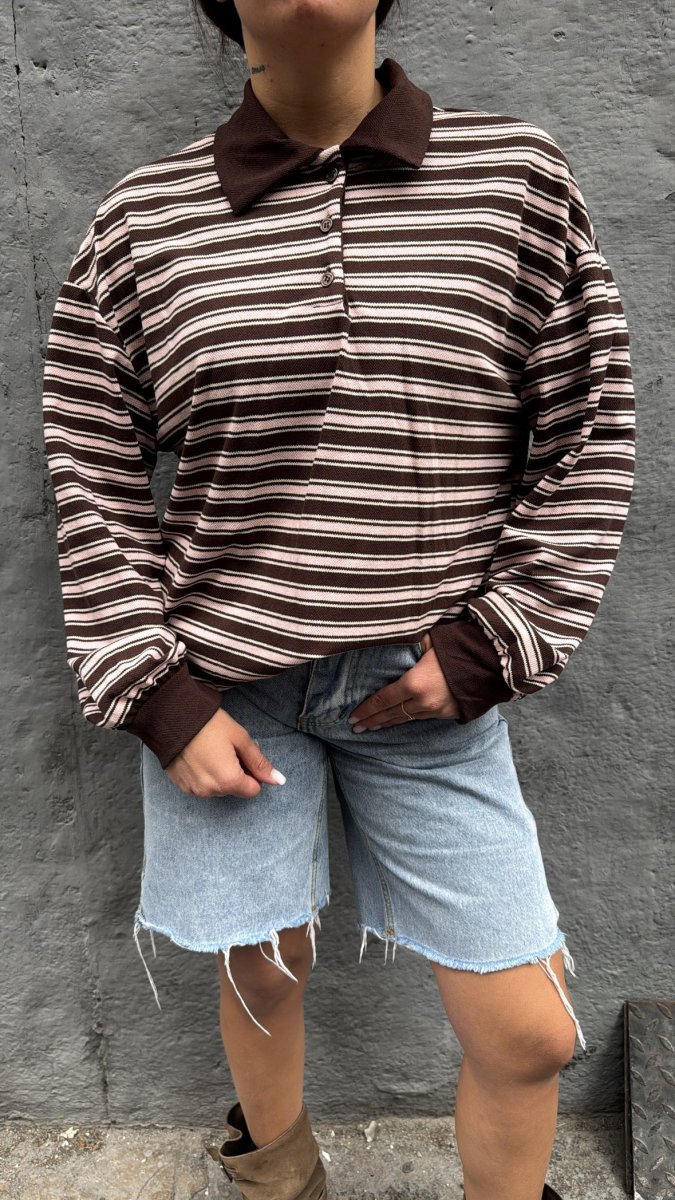 Polo in filo con bottoni - immagine 4