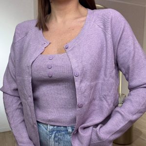 Twinset in lana rasata