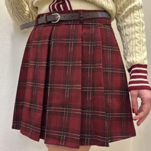Pantagonna  plisse scozzese con cinta