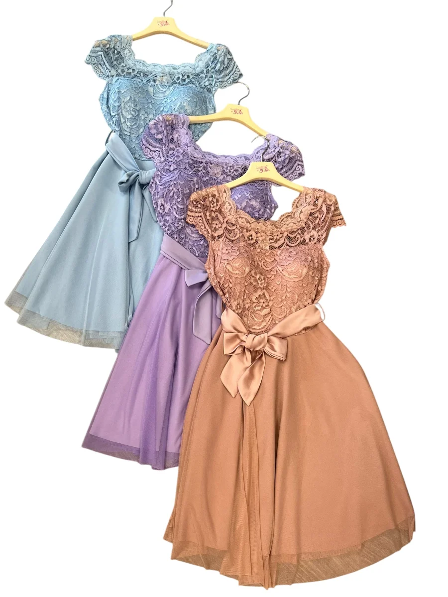 Abito ruota princess pizzo - abbigliamento - Stilosa