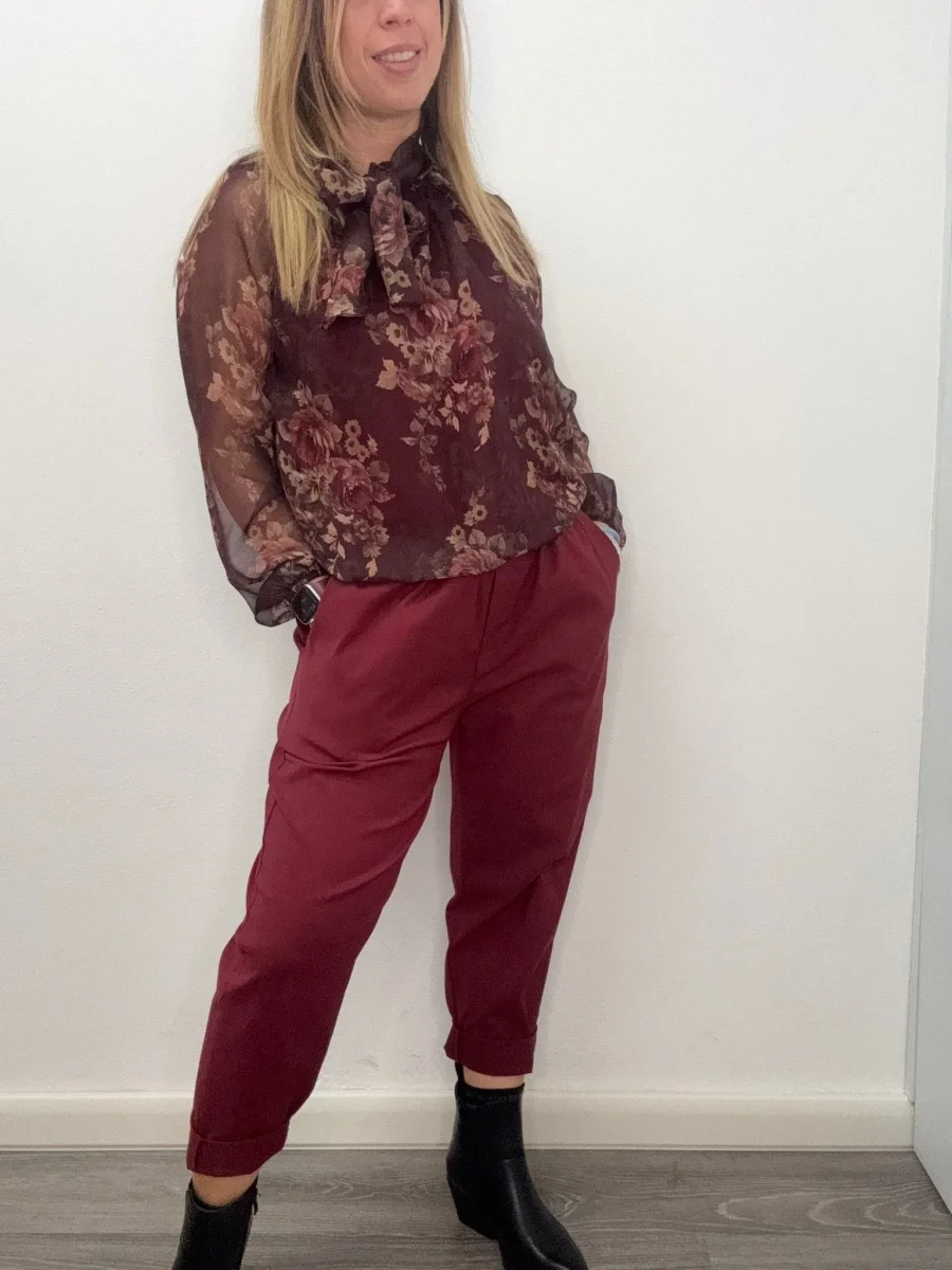 Panta stretch con tasca obliqua - abbigliamento - Stilosa