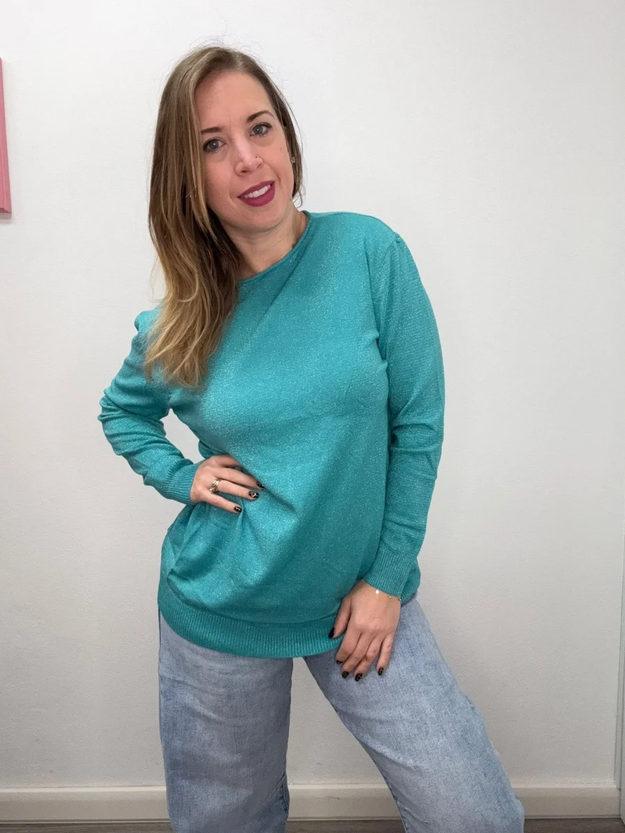 Maximaglia lurex girocollo - abbigliamento - Stilosa - immagine 3