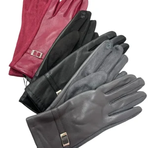 Guanti ecopelle fibbietta - Guanti - Stilosa