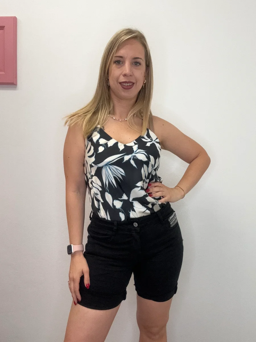 Short jeans tasca paillettes - abbigliamento - Stilosa