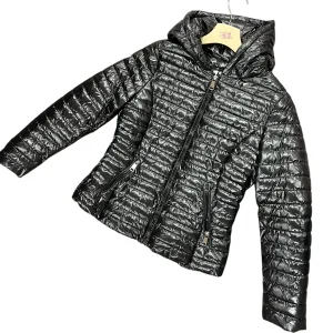 Piumino con cappuccio sfiancato lucido - abbigliamento - Stilosa