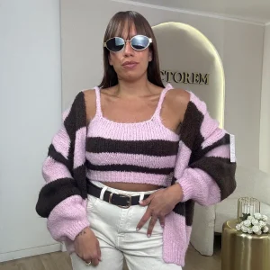 Twinset in lana grossa riga