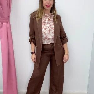 Pantalone palazzo con due bottoni - abbigliamento - Artigli