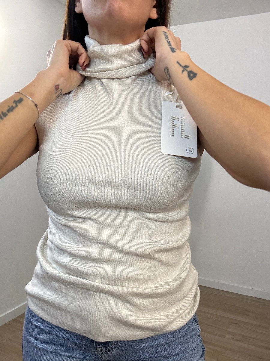 Maglia collo alto giro manica - immagine 7