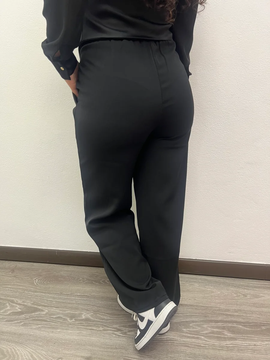 Pantalone palazzo ccon pence e tasca - abbigliamento - Stilosa - immagine 6