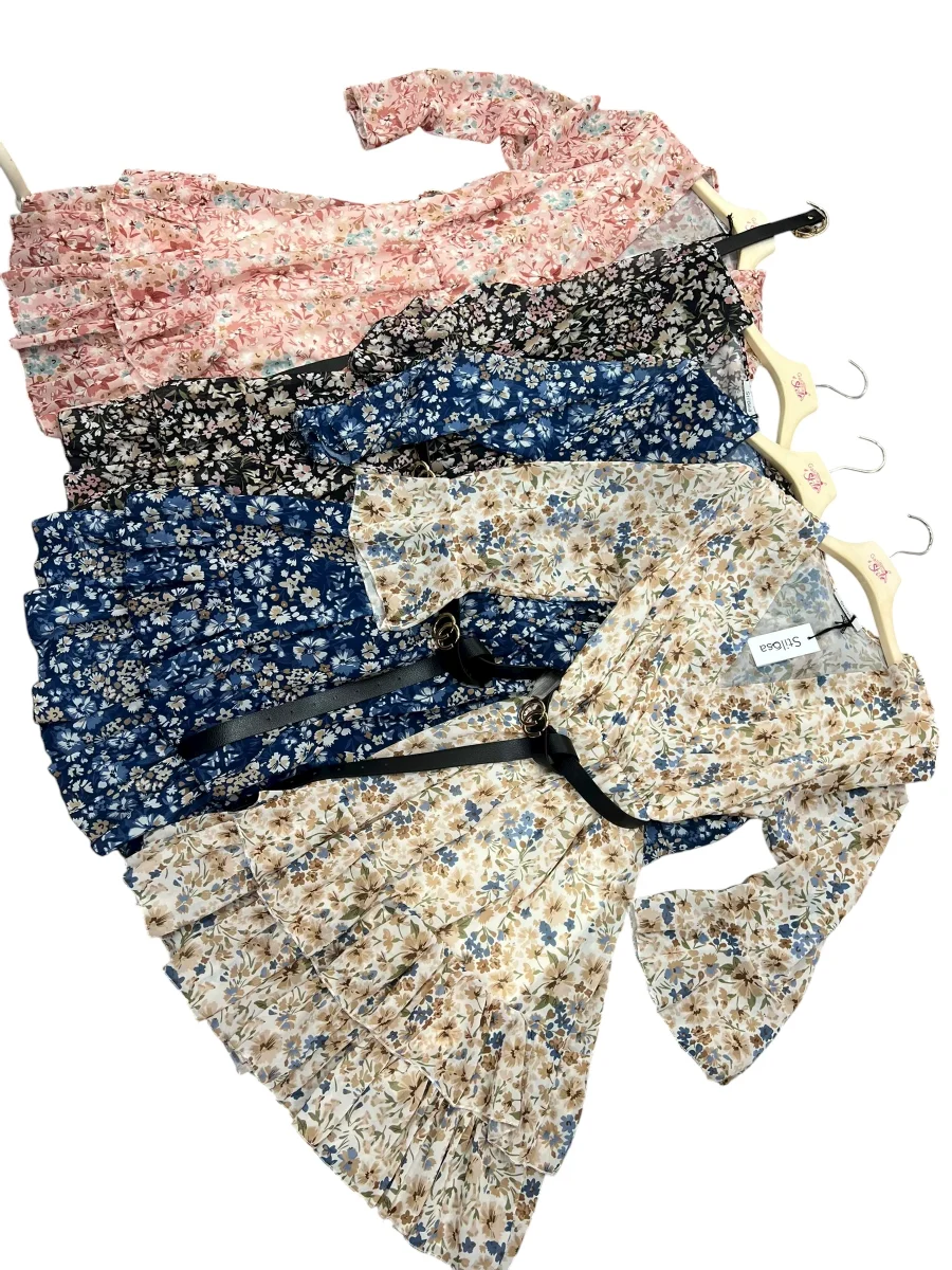 Abito con fiorellini e balza - abbigliamento - Stilosa - immagine 4