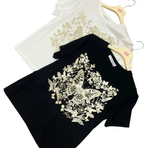 T-shirt stampa butterfly - abbigliamento - Artigli