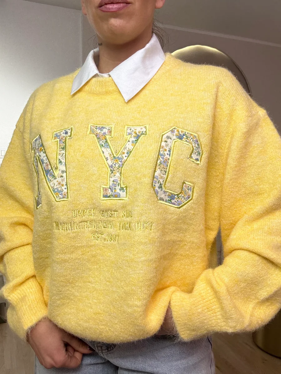 Maglia NEW YORK fiorellini - immagine 3