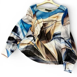 Blusa girocollo fantasia SAND - abbigliamento - Jiveley