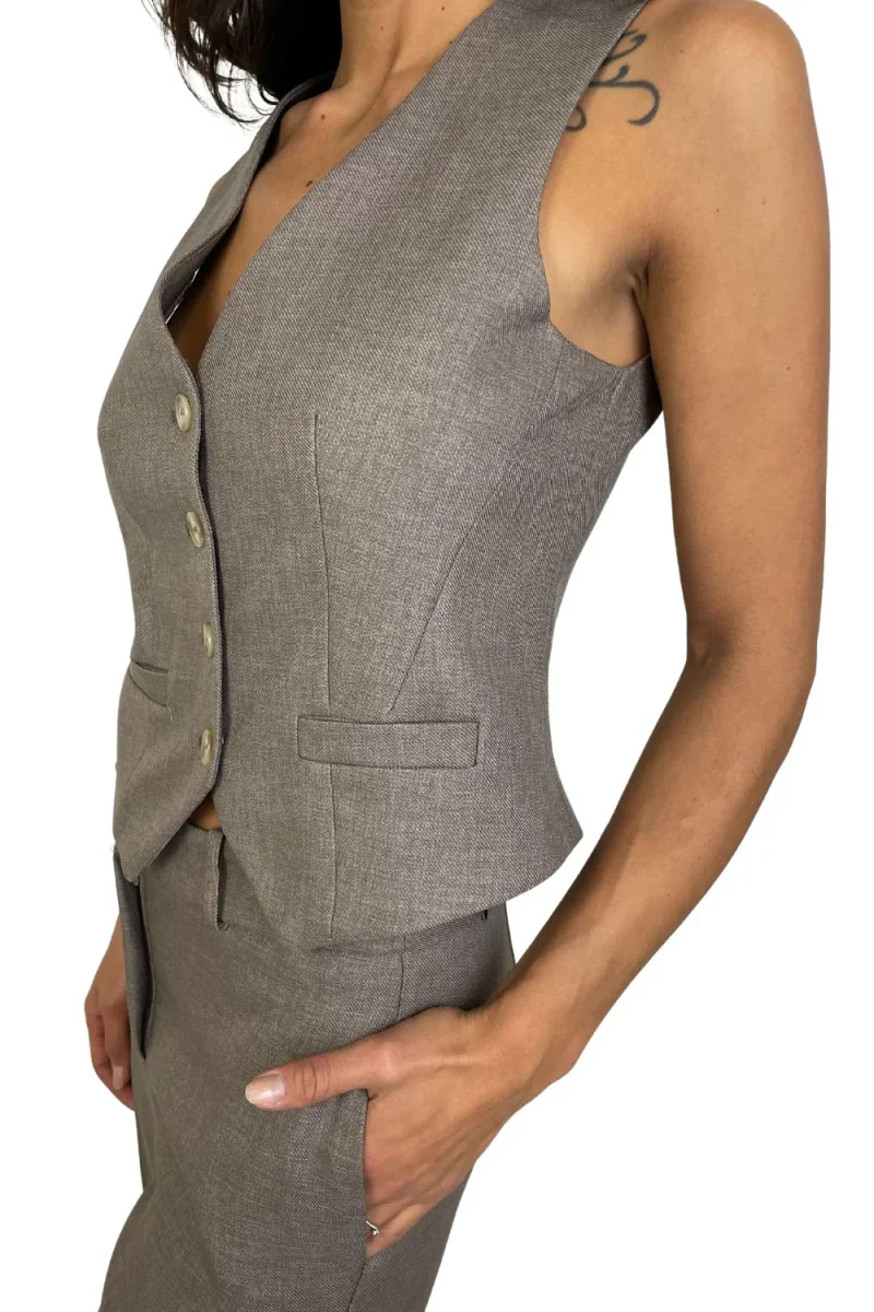 Angela Davis - Gilet spigato - Art. PI9CO18 - immagine 5