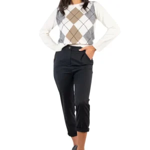 Angela Davis - Maglia cashmere rombi - Art. PI9FP27