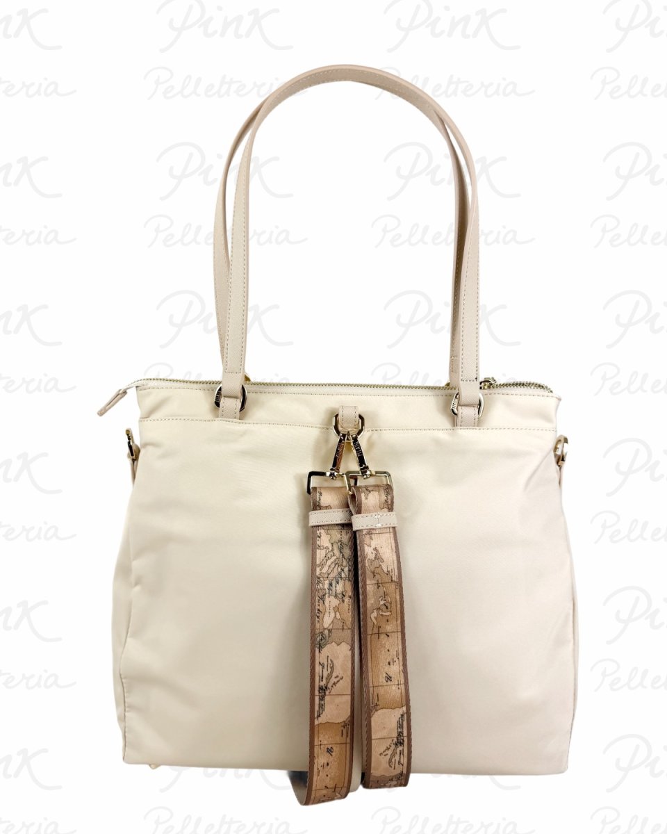 ALVIERO MARTINI PRIMA CLASSE Breeze Nylon Shopper/Zaino c/Tracolla LE48-9762-0928 Champagne - immagine 3