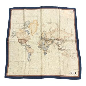 ALVIERO MARTINI PRIMA CLASSE Foulard Geo Classic 70 x 70 K 3170  ALOE Blue Lake  0116