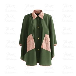 ALVIERO MARTINI PRIMA CLASSE Mantella Poncho Impermeabile 910-C Verde Oliva