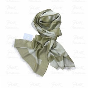 ALVIERO MARTINI PRIMA CLASSE Sciarpa Logo Grande S644-1845-0666 Verde Oliva Chiaro